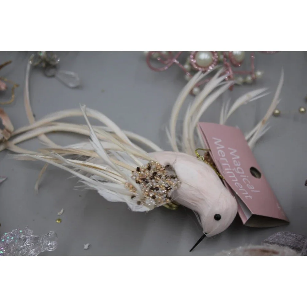 12 Pcs Mushrooms Unicorn Ornament Lot Vintage-Inspired At Home Magical Winter